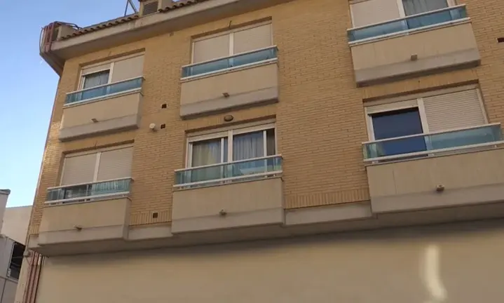 Exterior del piso en el que se produjo el asesinato