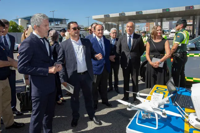Grande Marlaska, en su visita de este lunes al puerto de Algeciras