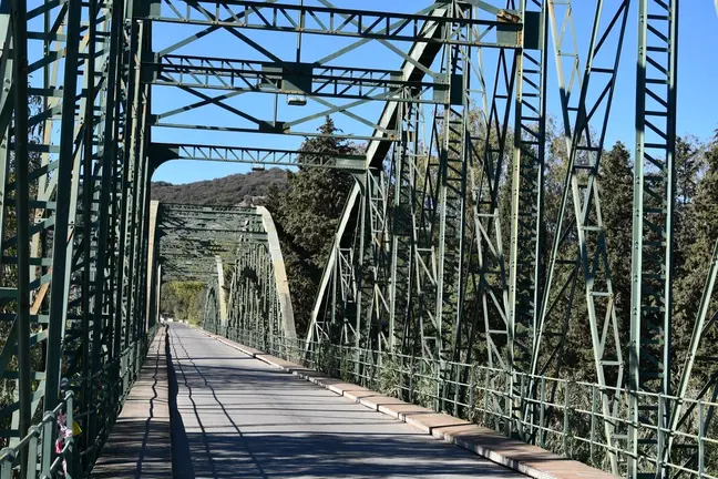 Puente de Hierro sobre el r&iacute;o Guadiaro