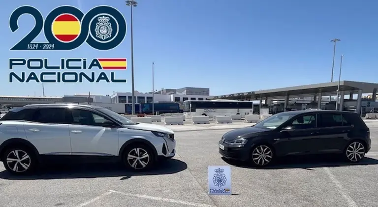 Veh&iacute;culos interceptados en el puerto de Algeciras tras ser robados en pa&iacute;ses europeos. - POLIC&Iacute;A NACIONAL