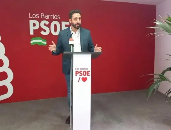 Daniel Perea, en la sede del PSOE barre&ntilde;o