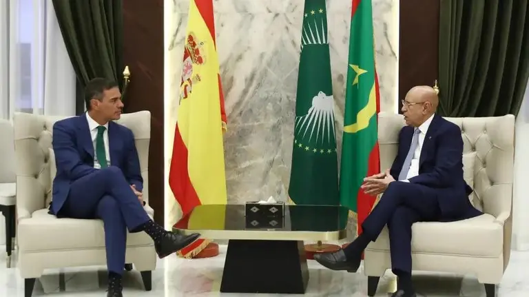 Pedro S&aacute;nchez en Mauritania
