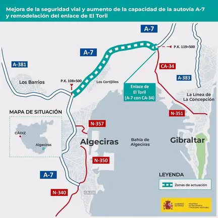 Proyecto de tres carriles