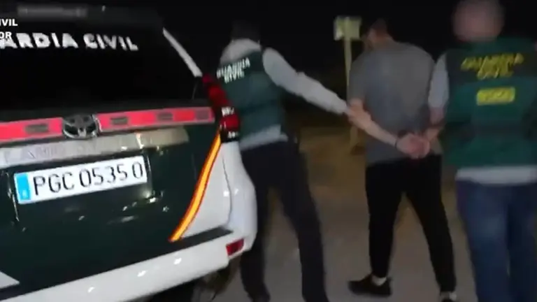 Un momento de la detenci&oacute;n de El Baqqali