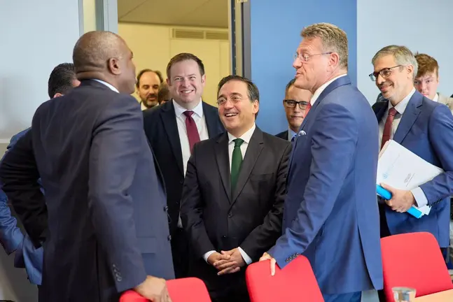 Un momento de la reuni&oacute;n en Bruselas
