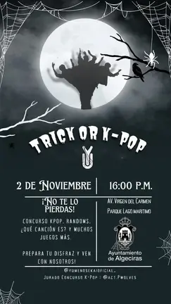 Cartel del evento de K-Pop en Algeciras