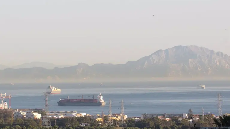 Buques en la zona del Estrecho de Gibraltar
