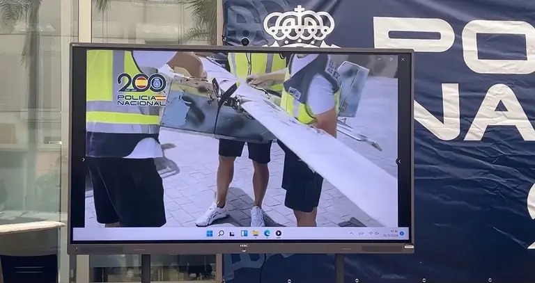 Uno de los drones intervenidos