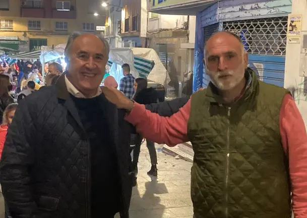 Landaluce y el chef Jos&eacute; Andr&eacute;s