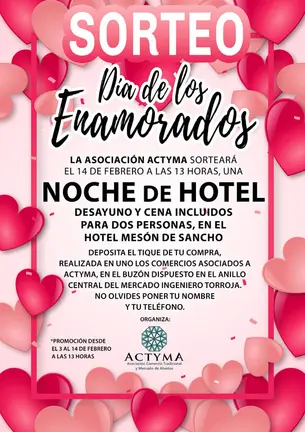 Cartel del Sorteo por San Valent&iacute;n