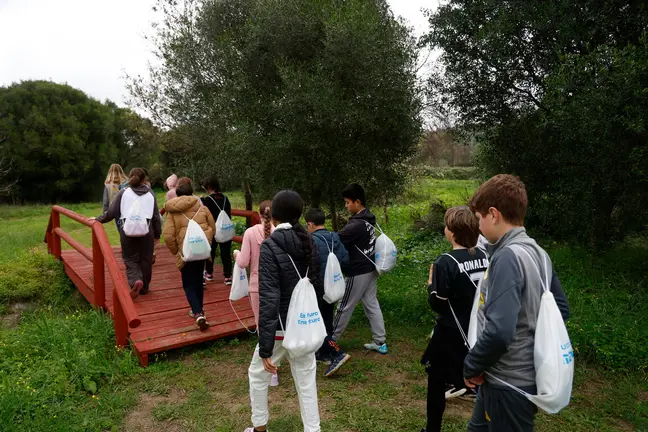 Una de las visitas escolares