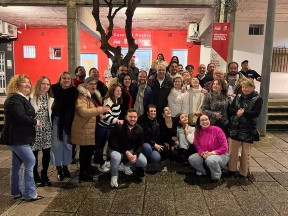 La candidatura de Juan Carlos Ruiz Boix celebra su victoria en las primarias del PSOE de C&aacute;diz. - CANDIDATURA DE JUAN CARLOS RUIZ BOIX