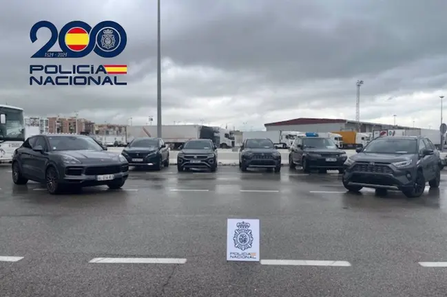 Veh&iacute;culos recuperados en el Puerto de Algeciras. - POLIC&Iacute;A NACIONAL1