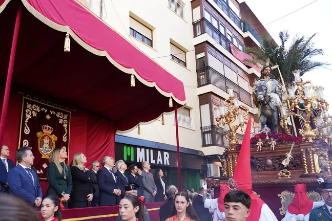 La Borriquita de Algeciras, a su paso por la Calle Convento