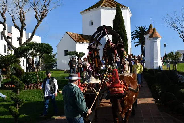 Salida de la imagen de San Roque de su ermita