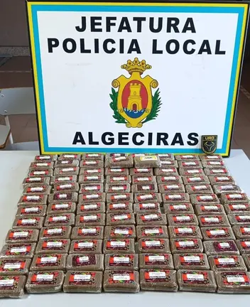 Tabletas de hach&iacute;s halladas en operativo policial - AYUNTAMIENTO DE ALGECIRAS