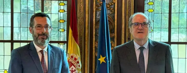 Juan Franco junto a &Aacute;ngel Gabilondo