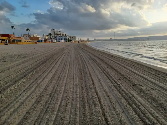 Aporte de arena en El Rinconcillo