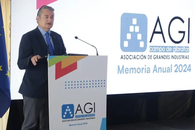 Antonio Sanz en el balance de la AGI en Los Barrios.