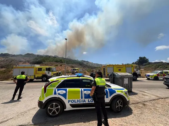 Imagen del incendio
