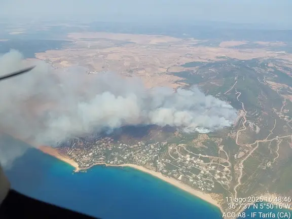 Imagen del incendio