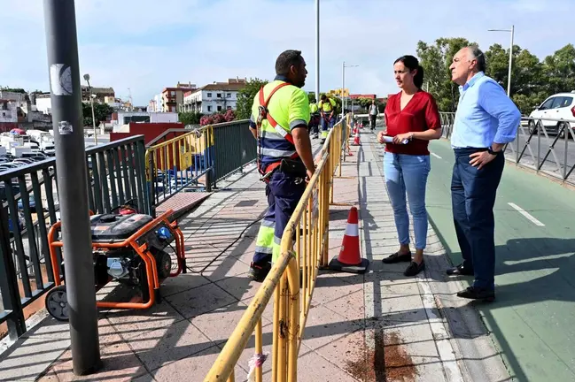 Visita a una obra de acerado