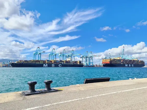 Buques en el puerto de Algeciras