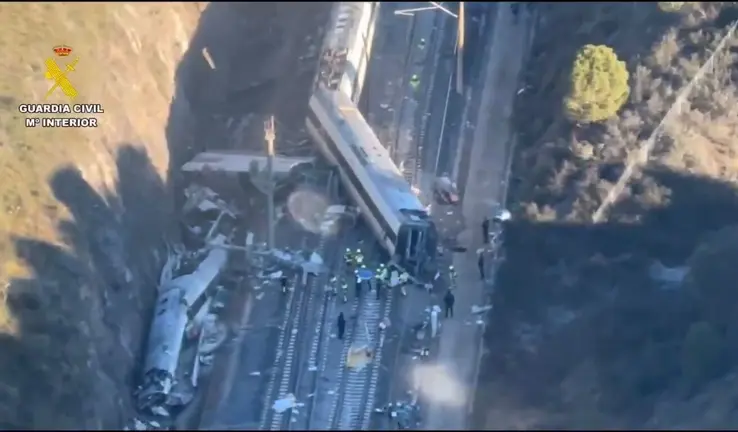 Imagen a&eacute;rea del accidente
