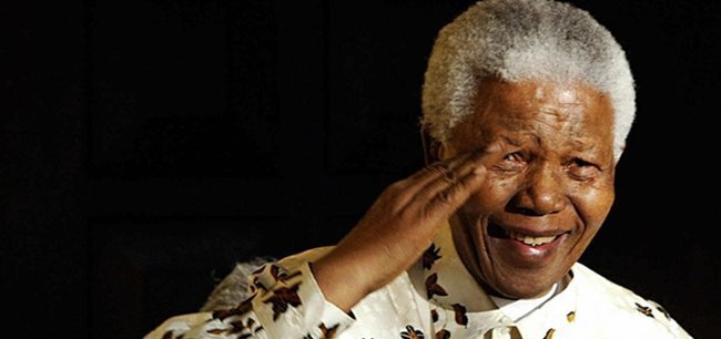 Nelson Mandela, the former South Africa