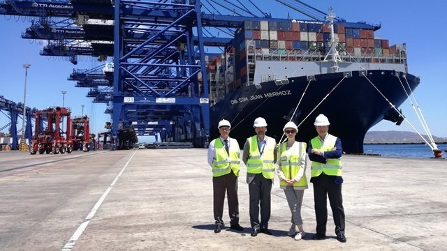 El buque CMA CGM JEAN MERMOZ escala por primera vez en TTI Algeciras