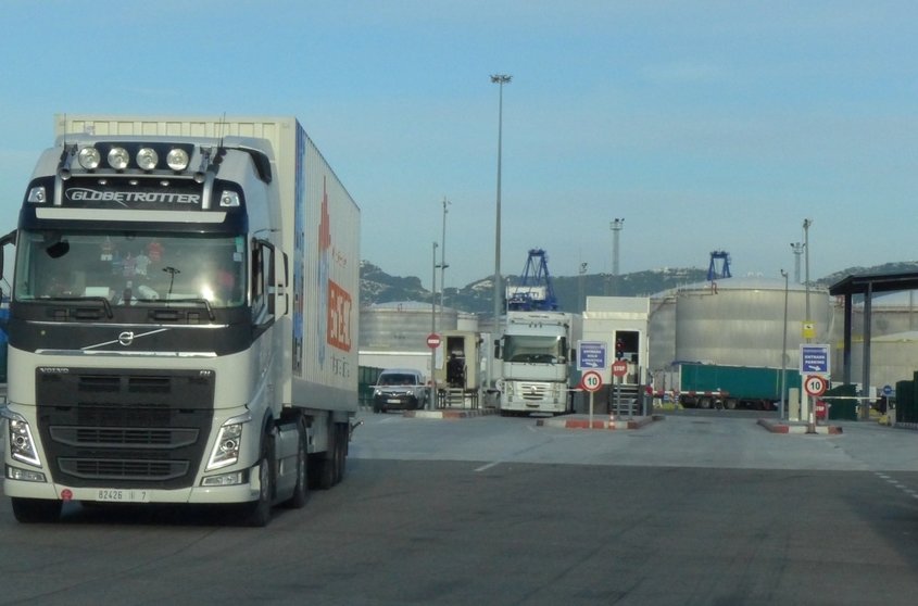 Camiones en el Puerto de Algeciras en una imagen de archivo