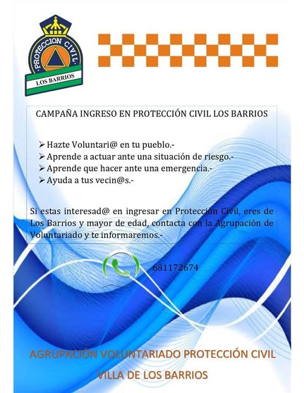 Cartel de la campaña de Protección Civil