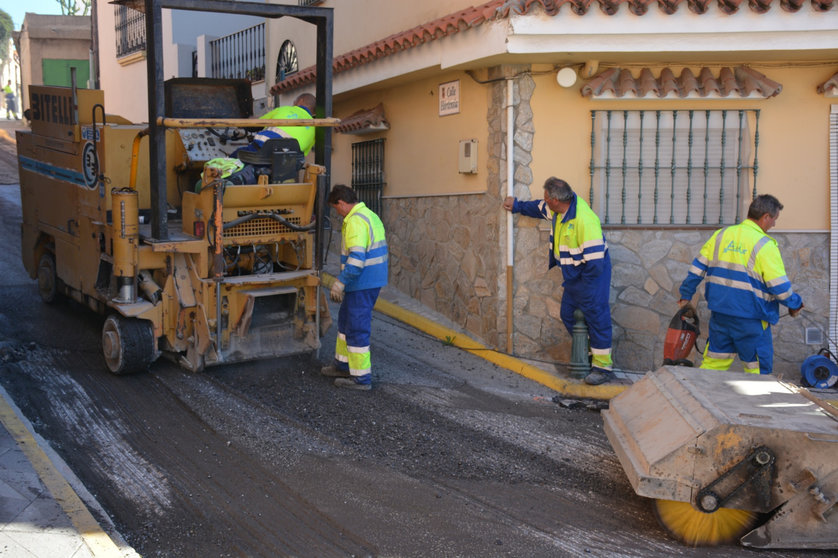 asfaltado en San Roque