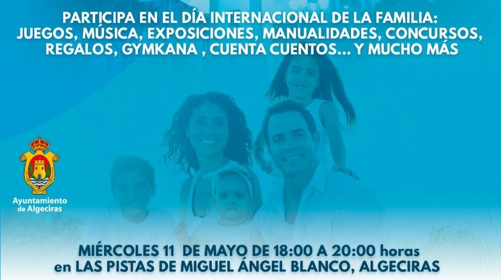 Cartel del Día de la Familia en Algeciras