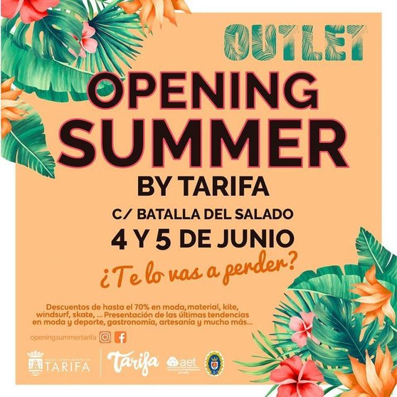 Outlet opening summer tarifa