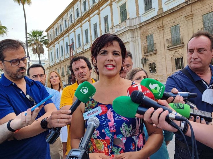 Teresa Rodríguez, en el cierre de la campaña
