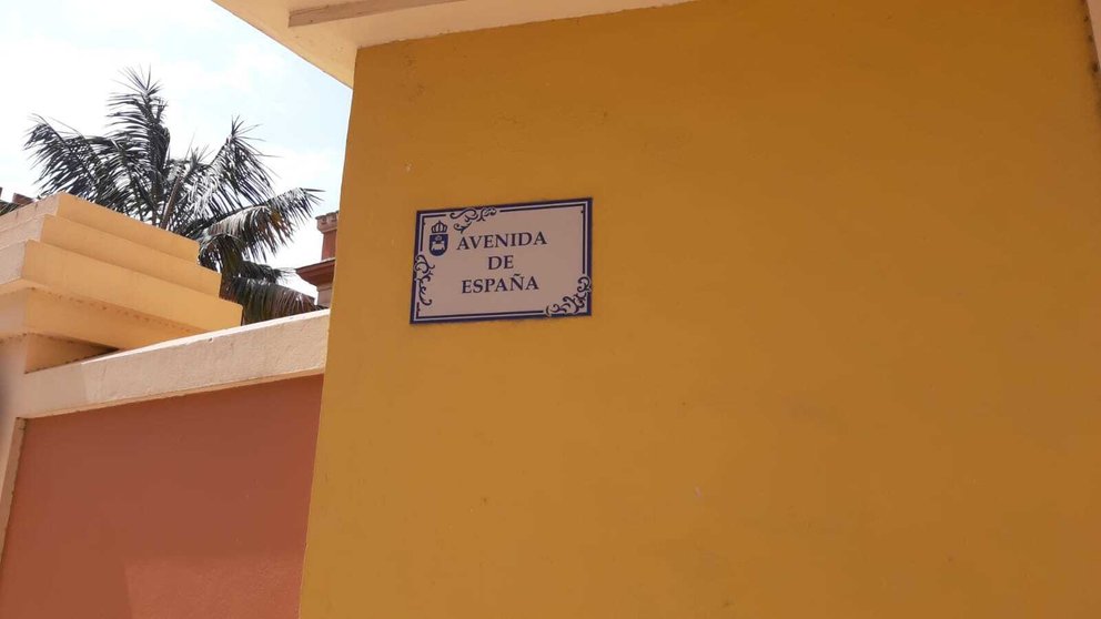 Placa señalizacion avenida de España