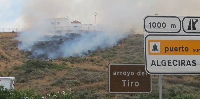 Incendio de pasto Arroyo del Tiro, Ago2013