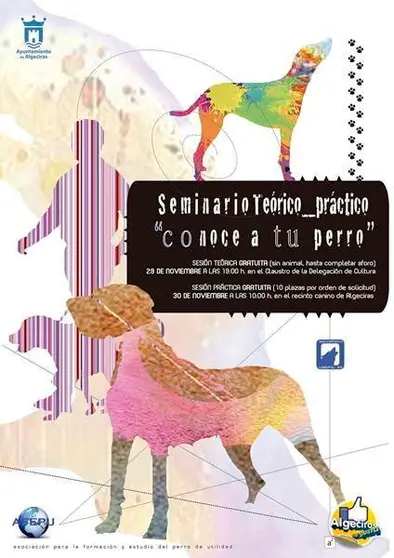 Cartel seminario canino prensa