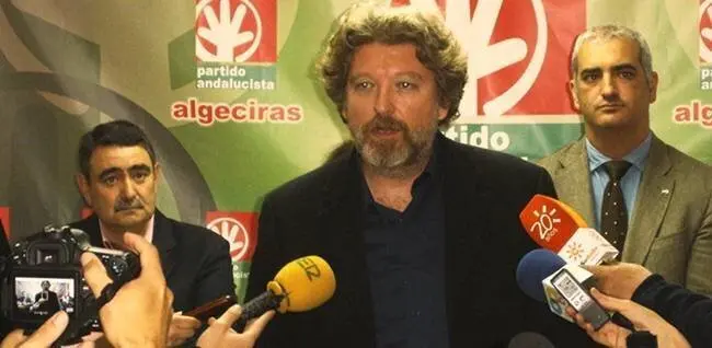 Jesus Plaza, diputado provincial del PA, junto a Hermenegildo Gonzalez, y Antonio Jesus Ruiz