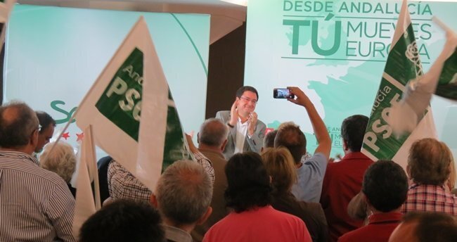 Oscar Lopez PSOE mitin Algeciras, May2014