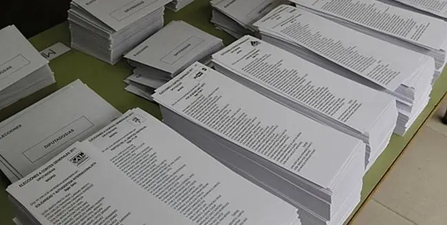 Papeletas electorales