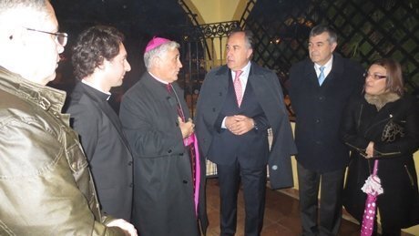 Alcalde y obispo en San Garcia