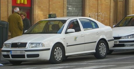 Un taxi en Algeciras