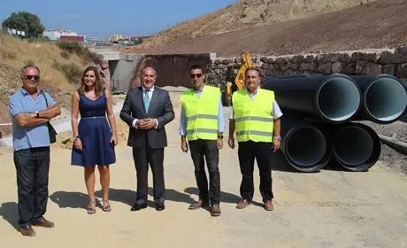 VISITA OBRAS PUENTE CA&Ntilde;A DE LOS TOMATES