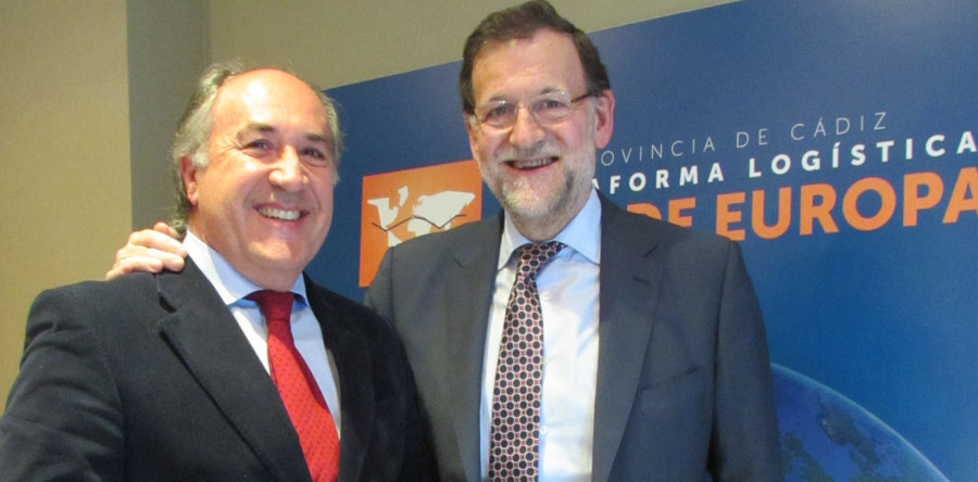 Mariano Rajoy junto al alcalde, Jose Ignacio Landaluce