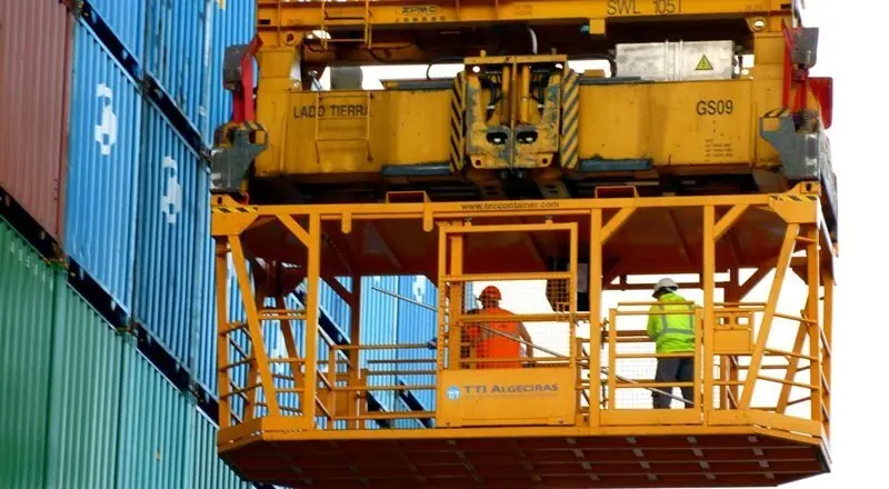 Trabajadores de la estiba en el Puerto de Algeciras
