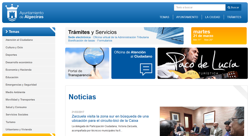 Captura web municipal