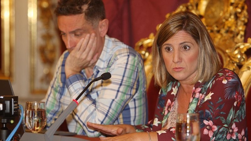 Irene Garcia en un Pleno de Diputación