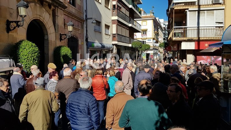 Concentracion de pensionistas en Algeciras